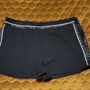 Black Shorts with White Trim